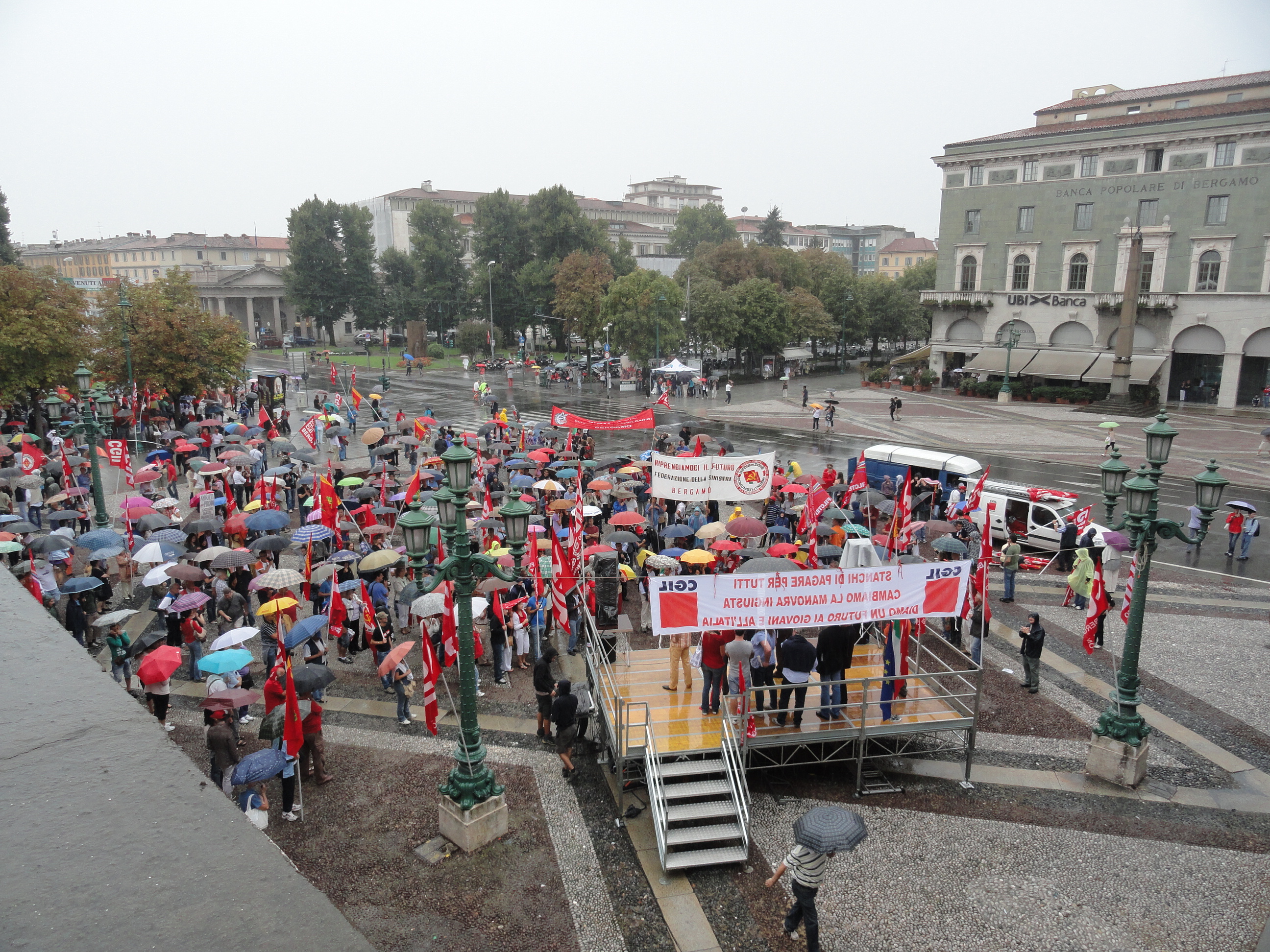 Sciopero Generale a Bergamo 