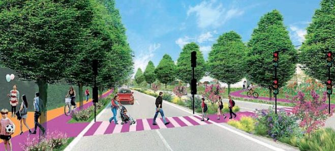 «Via Autostrada sarà un boulevard». Con tanto verde e rosa