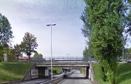 Calcinacci dal viadotto di Boccaleone. Limitazioni al transito