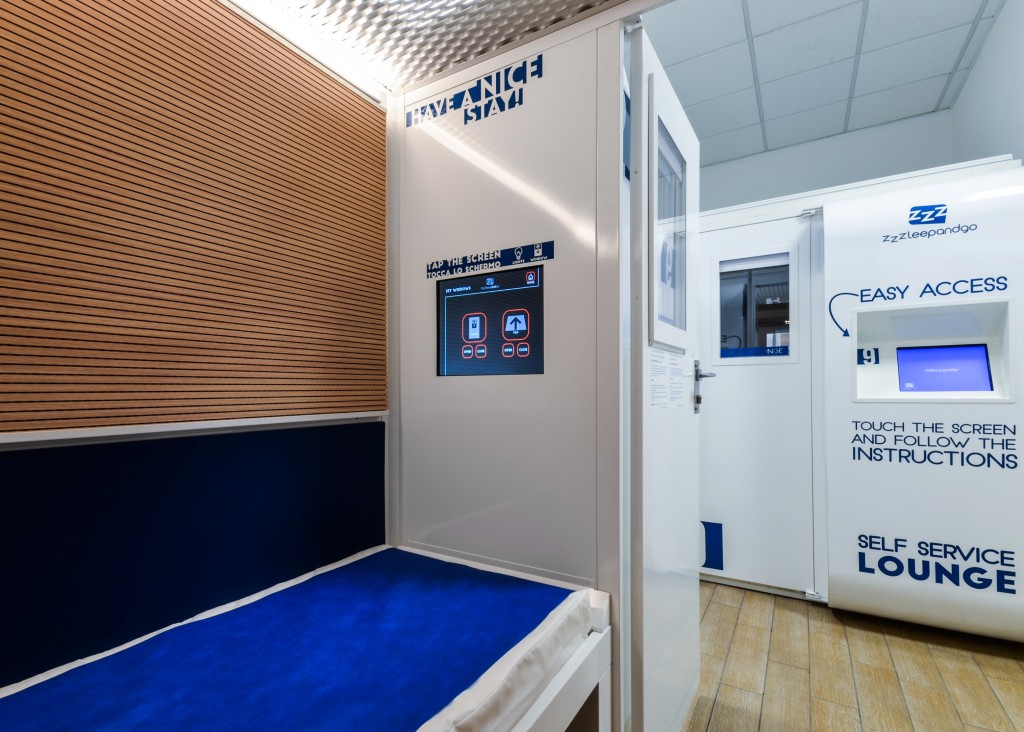 Hotel in formato capsula, nuove cabine all'aeroporto