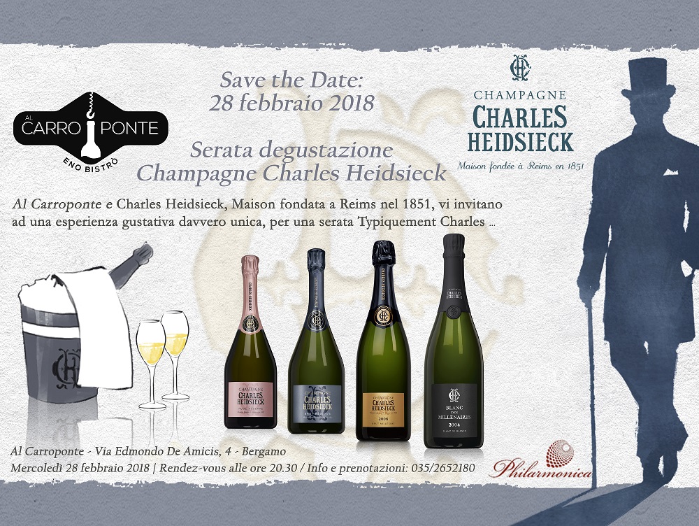 Al Carroponte con gli Champagnes di Charles Heidsieck