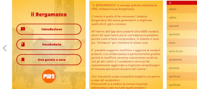 Parlare in bergamasco è più facile. App che traduce i vocaboli