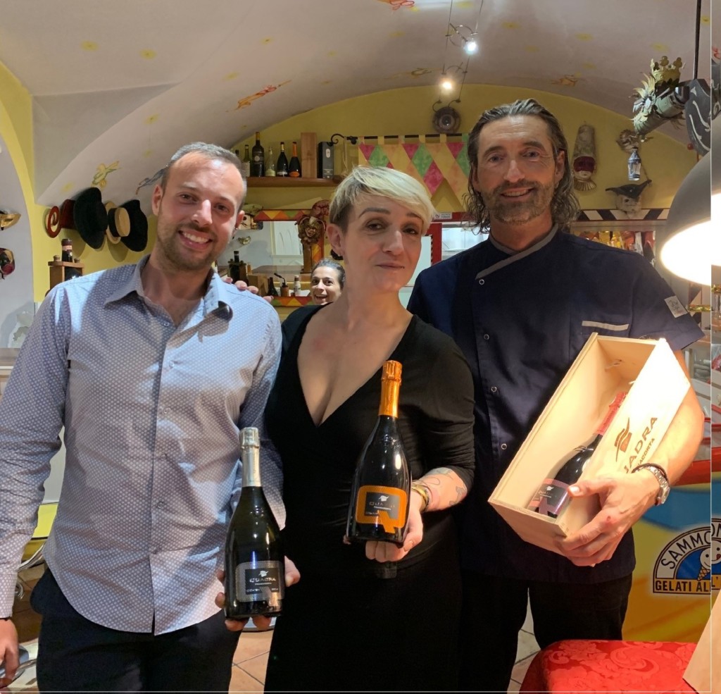 I Franciacorta di Quadra e i piatti di Locatelli