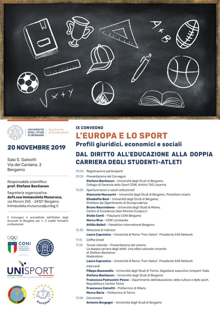 Università di Bergamo: sport in aula