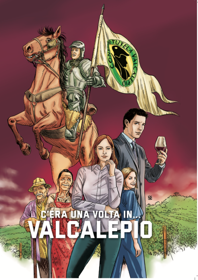 Vino Valcalepio, secoli di storia in un libro a fumetti