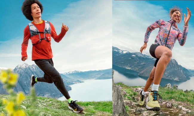 Corsa in montagna, pubblicità Nike al Lago d’Iseo