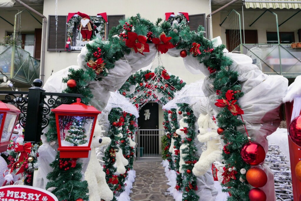 Una villetta di Petosino come un castello di Natale