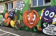Nuovo murales a Celadina contro lo spreco alimentare