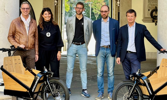 Consegnate le cargo e-bike al Comune di Bergamo