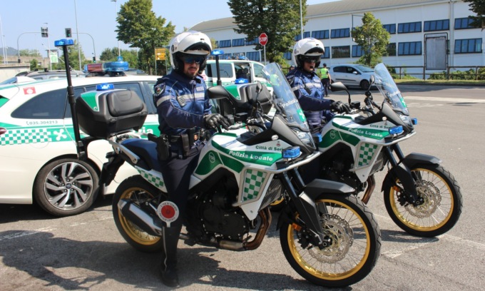 Due enduro e uno scooter per la Polizia di Seriate