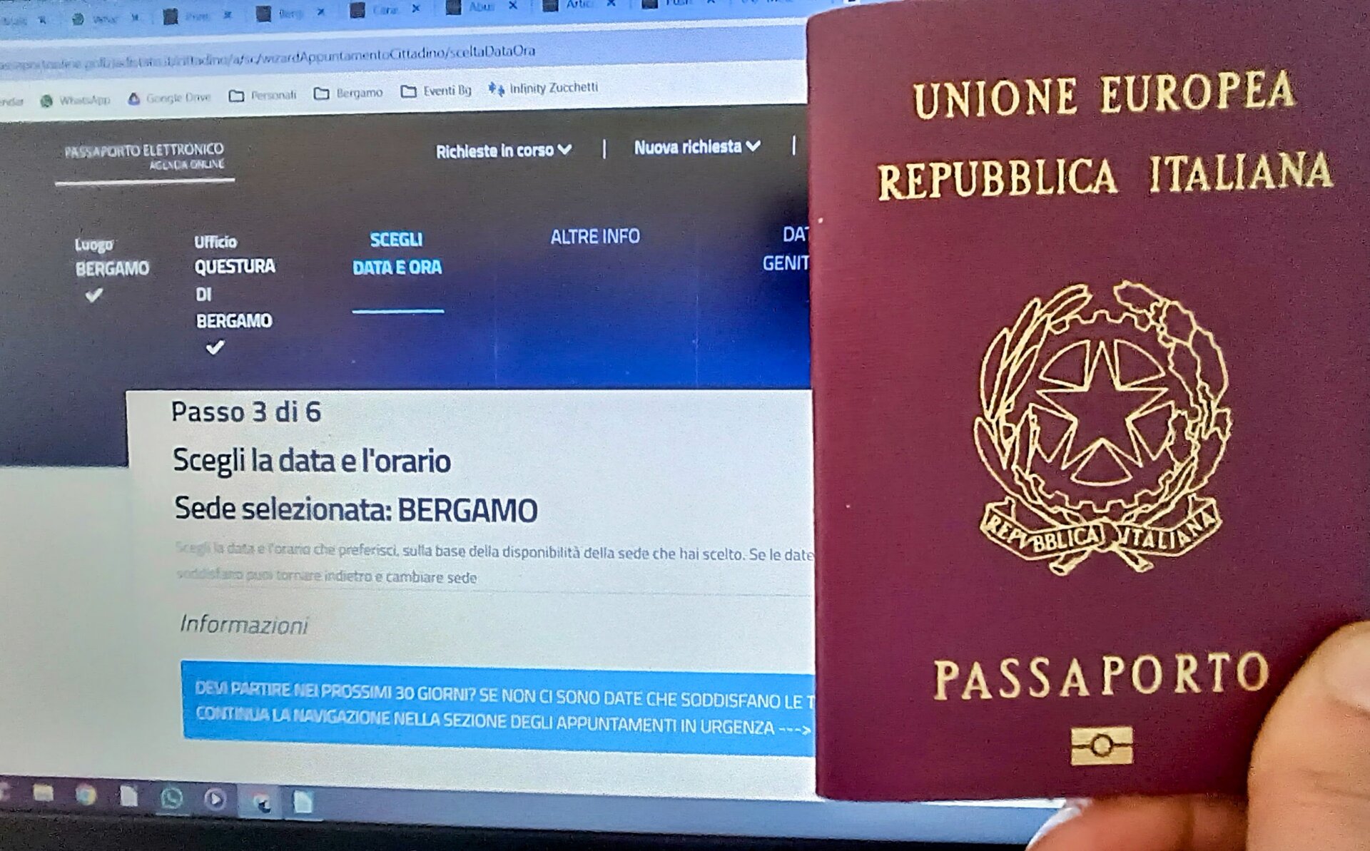 Passaporti, nuova procedura per prenotare l’appuntamento