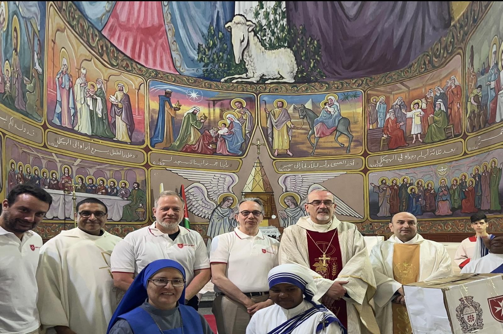Il patriarca di Gerusalemme in visita nella Striscia di Gaza