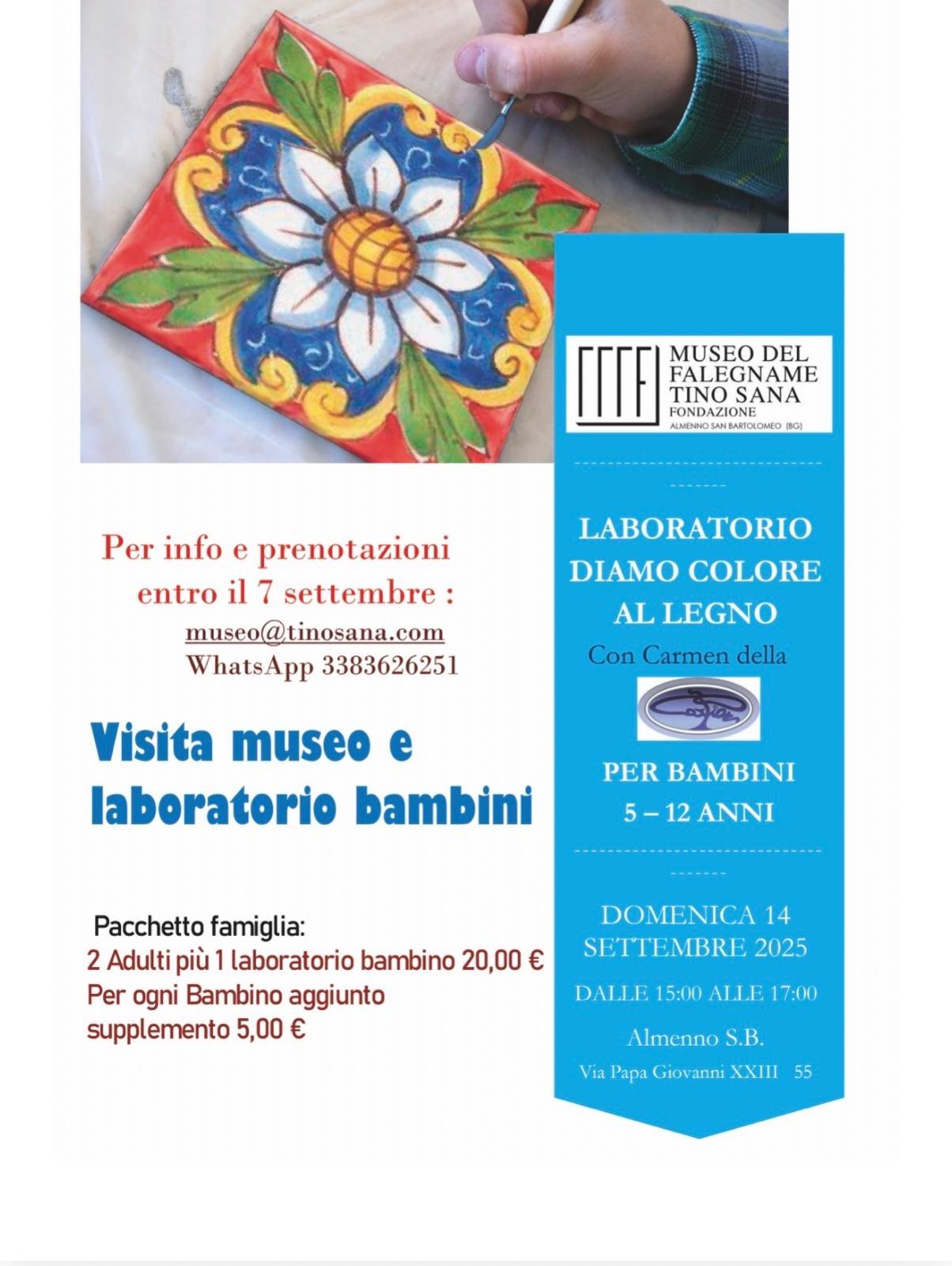 ‘Diamo colore al legno’: un pomeriggio di creatività per bambini al Museo Tino Sana