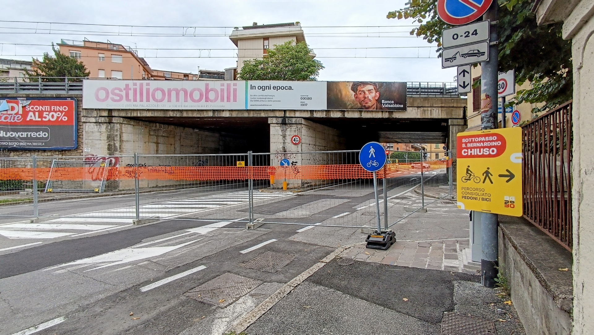 Chiuso per 10 mesi il ponte di via San Bernardino