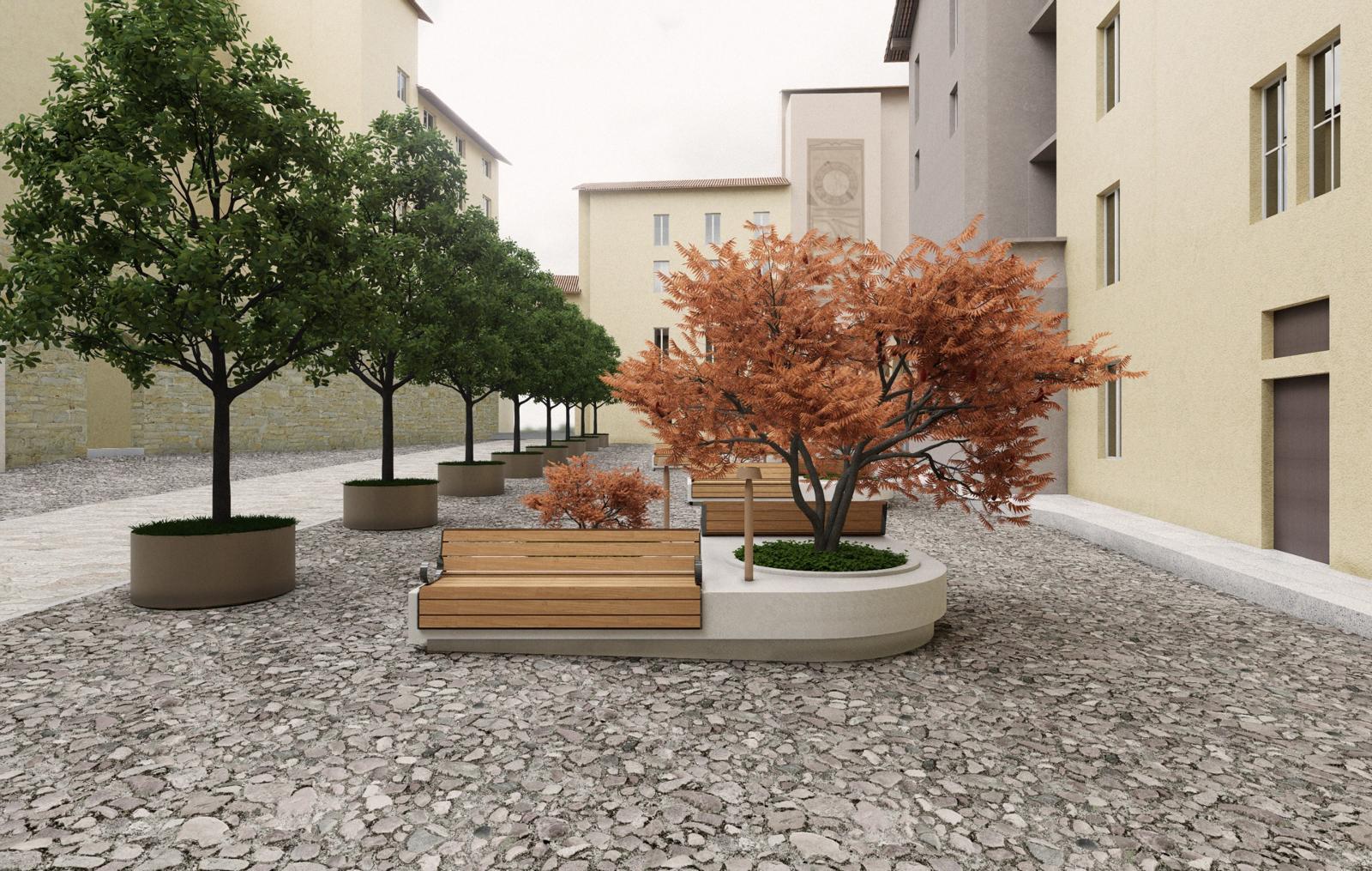 A gennaio cominciano i lavori: basta auto in piazza Angelini