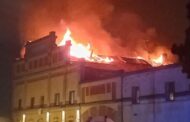 Maxi incendio nell’ex Montecatini: famiglie evacuate