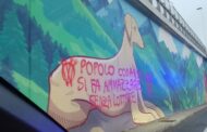 Il nuovo murale al rondò delle Valli è già stato imbrattato